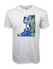SYLVETTE AV PICASSO GRAFISK VIT T-SHIRT