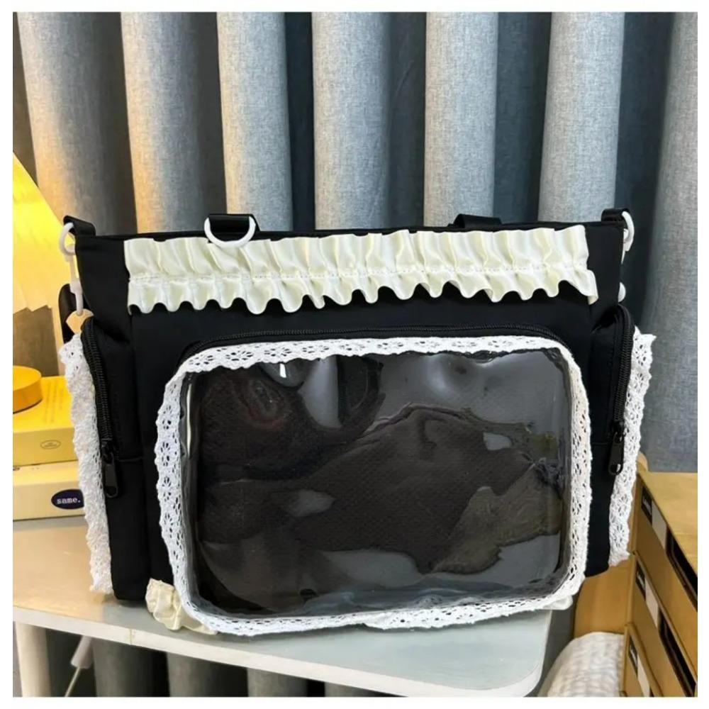 New Sweet Lolita Pink Ita Bag Women Japanese Transparent Large Capacity Tote Bag Ladies Harajuku Kawaii Handbag Aesthetic