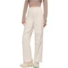 Anta Training Series Solid Color Mid Waist Water Resistant Two Way Stretch Straight Leg Casual Pants Women Pants Sandy-Gray 962417501-1