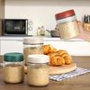 EONJOE 4-Pack Overnight Oats Containers with Lids 16oz Glass Mason Jars Meal Prep Salad Food Cereal Snacks Pudding Yogurt Storage