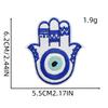 Evil Eye Iron-on Patch: Blue Embroidered Cloth Sticker for Clothes