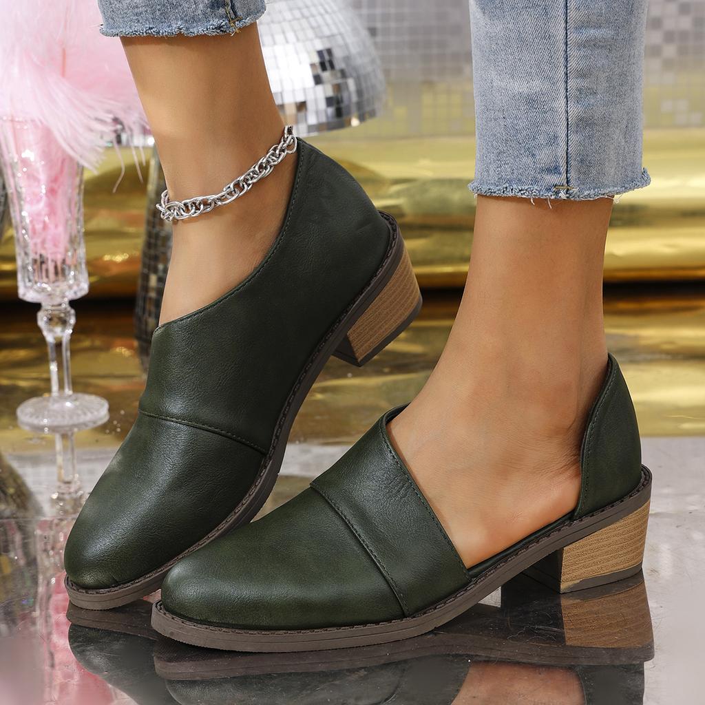 Fashion Women Pumps 2024 New Spring Ballet Slip-on High Heels Shoes for Women Large Size Pointed Toe Mary Jane Shoes Zapatos De Mujer