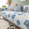 Cartoon Summer Ice Silk Sofa Cushion Washed Printing Cool Feeling Breathable and Dustproof Non-Slip Sofa Cover Cloth Backrest Towel Summer