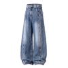 Neuankunft High Street Locker Gebogene Kante Jeans Herren Herbst Amerikanischer Stil Mode Klassisch Einfarbig Denim Hose Übergröße 8XL Jeans