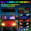 New Eye LED Sign Truck Scrolling Advertising APP Voice Control Light Custom Text Pattern Animation Programmable Display for Car