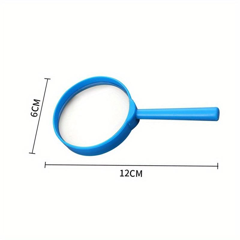 5pcs 3X Random Color Handheld Magnifier Portable Magnifying LoupeReading Glass Lens Kids Inspection Magnifying for Reading Colorful 60mm