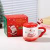 Cute Hand-Painted Santa Claus Ceramic Cartoon Mug Souvenir