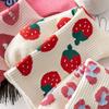 Cute Harajuku Strawberry Love Sweet Socks Middle Tube Breathable  Autumn And Winter Casual Socks