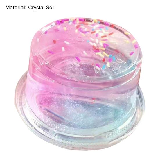 100g Knete Spielzeug Breite Anwendung Mini Bequem Universal Gratefrei Attraktiv Falscher Kristall Boden Lebendige Farbe Schlamm Spielzeug für Kind