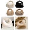 Women Plush Handbag Shoulder Bag Fashion Comfortable Lightweight Exquisite Gift Top Handle Cute for Daily Life Use Traveling