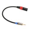 Male to Male 3PIN XLR Male to 3.5mm Cable Noise Reduction Microphone Balanced Cord  for Camera