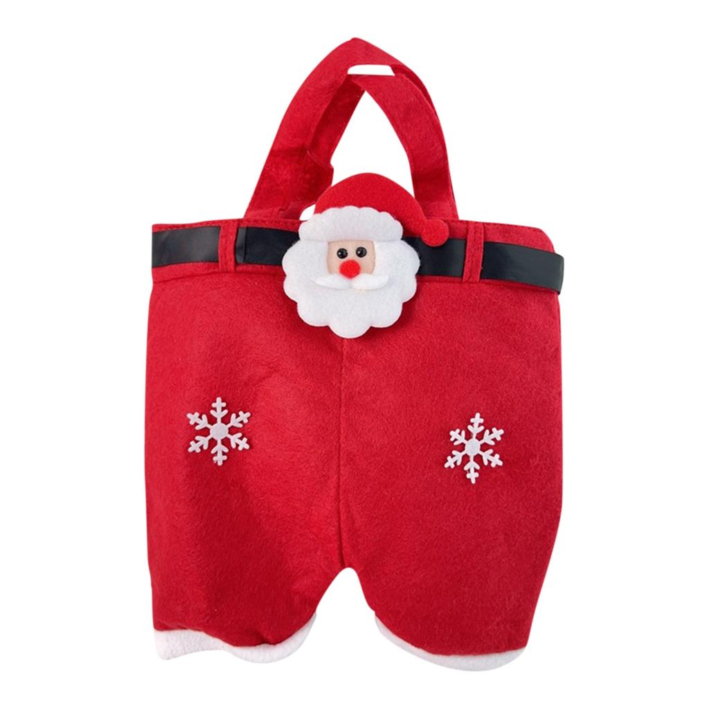 Schleife Dekoration Weihnachtshose Claus Hose Geschenktüte Süßigkeitentüte Geschenktüte Kinder Urlaub Snacktüte Geschenktüte