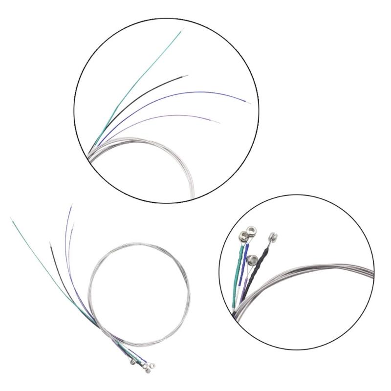 Cello Strings Replacement Full Sets with Steel Core Nickel Plated Ball End Nickel Chromium Wound Musical Instrument Part