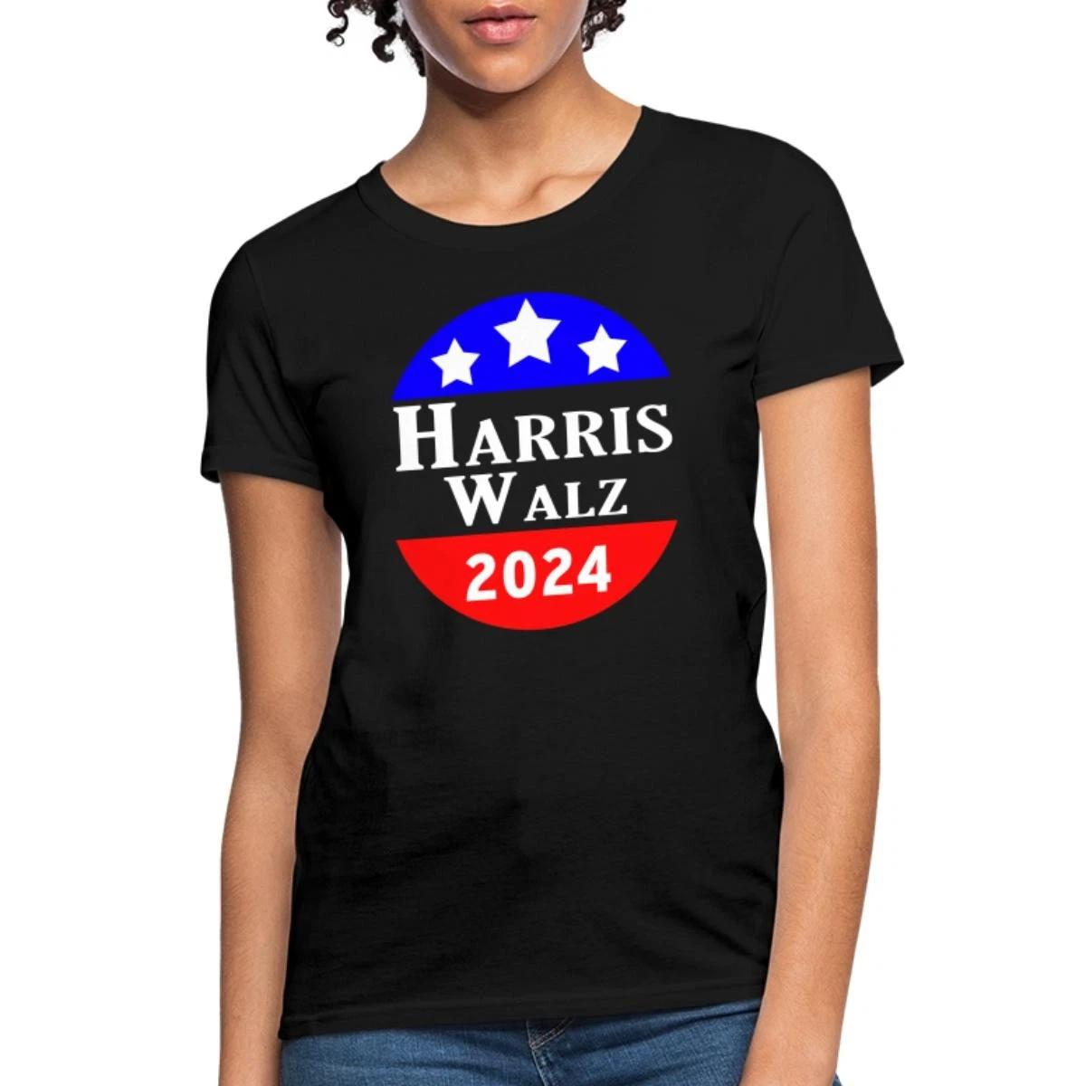 Harris Walz 2024 Campaign Design - Patriotic Circle Women s T-Shirt XXXL