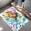 Colorful Eevee Evolution Carpet Suitable As a Non-slip Mat for the Living Room or Bedroom Sofa