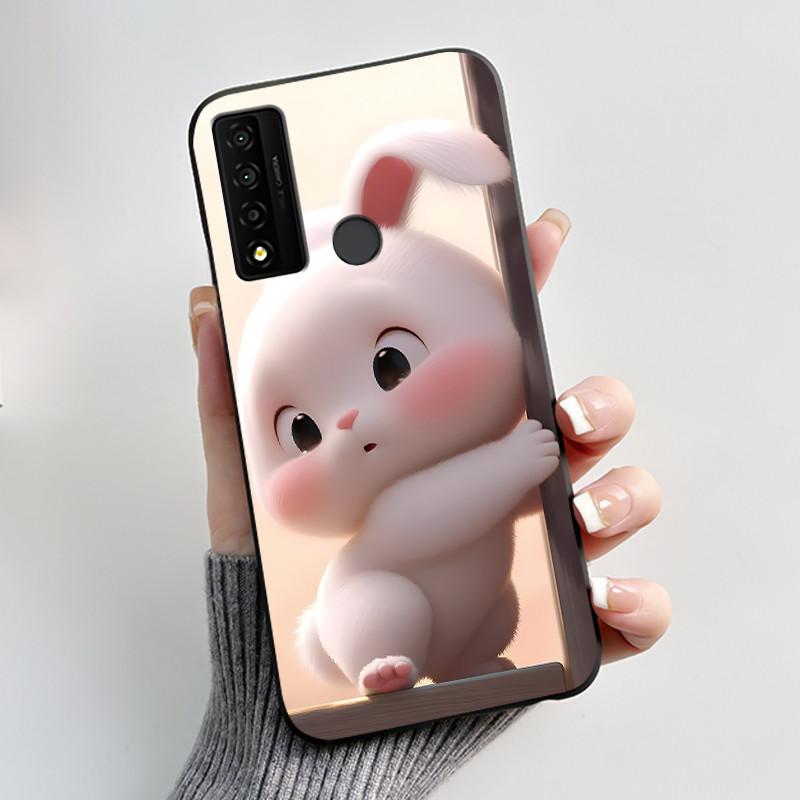 Casing For TCL 20 XE Case Aesthetic Fashion Cute Cat Astronaut Black Soft Silicone Protective Back Cover For TCL 20XE Phone Case