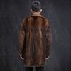 Men's imitation fur jacket mink jacket winter fur coat imitation mink hair warm medium and long casual large size