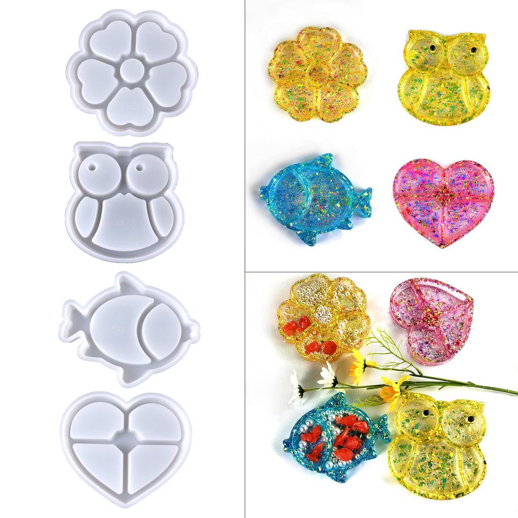 Storage Box Resin Silicone Mold Jewelry Storage Epoxy Mold Jewelry Storage Trinkets Gift Box Casting Molds for DIY Craft