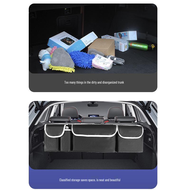 Multifunctional Car Backseat Trunk Organizer - Oxford Cloth Storage Bag for SUVs