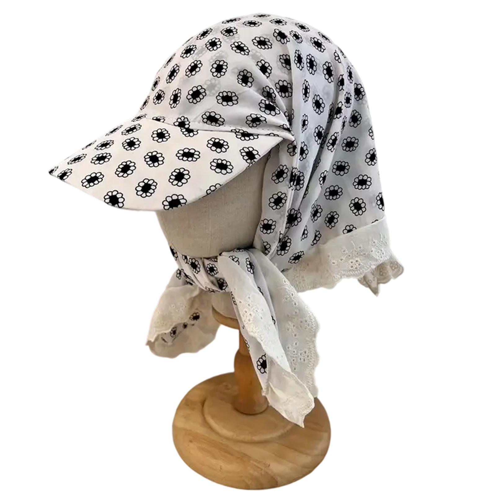 

Modern Leopard Head Wrap Hat for Women Soft Lace Headscarf Hat for Female Teens Girl Daily Use and Social Gatherings C
