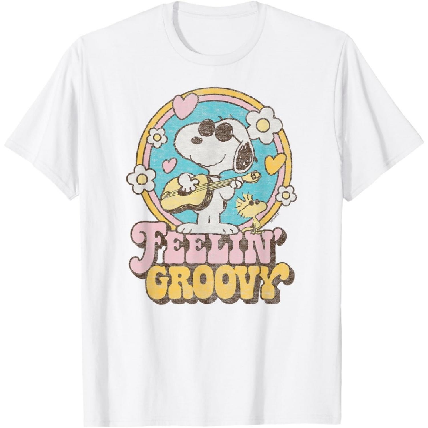 Peanuts - Футболка с Снупи и Вудстоком Feelin Groovy S