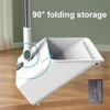 3-in-1 Broom Dustpan Set with Built-in Comb Teeth Long Handle Adjustable Extension Poles Retractable Floor Brush