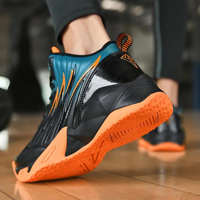2024 New Retro Basketball Shoes for Men Lace-Up High Top Sneakers Basketball Breathable Women Basketball Shoes Outdoor Athletic