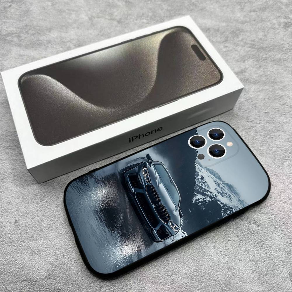 Schwarz Weiß für B-BMW-W Handyhülle Für iPhone 17,16,15,14,13,12,Pro,Max,Plus,E,SE4,Air,Mini Schwarze Weiche Box