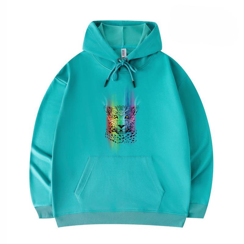 

Men s Hoodies Wild Spirit Print Funny Harajuku Style Twill imitation cotton Hoodies