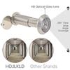 Solid Brass 4pcs 16mm Door Viewer Peephole 200 Degree HD Lens Privacy Cover Heavy Duty Universal Steel Aluminum Door Includes Drill Bit