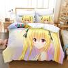 New To Love Ru Bedding Set Cartoon Anime  two&three-piece set Adult Kid Bedroom Duvet cover Sets 3D Print Kawaii Anime Girls