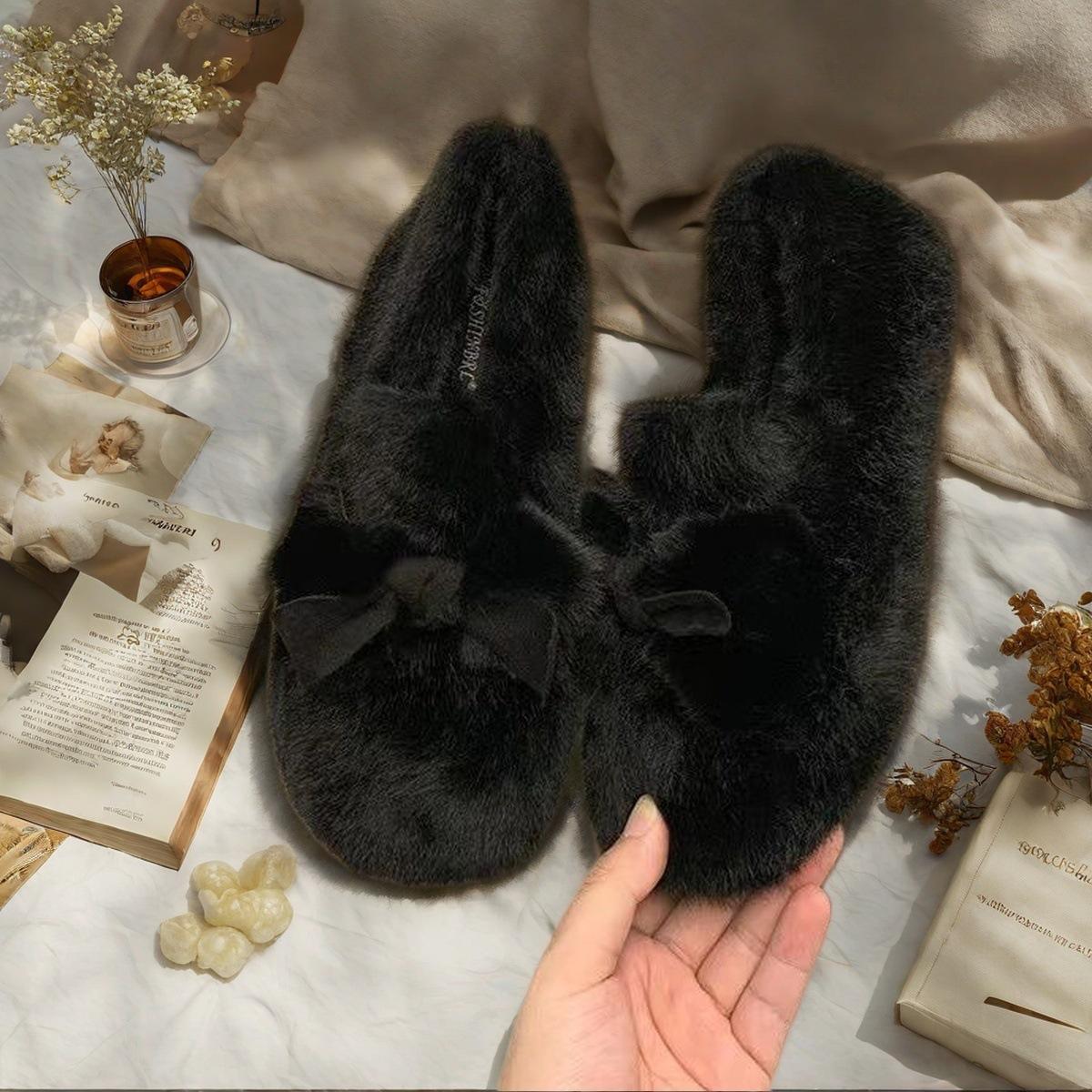 Мао Мао обувь зимняя новая плюшевая утолщенная Doudou обувь сказочный стиль теплая хлопковая женская обувь 36