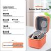 Men's High-End PU Leather Single Watch Box - Zippered Portable Design