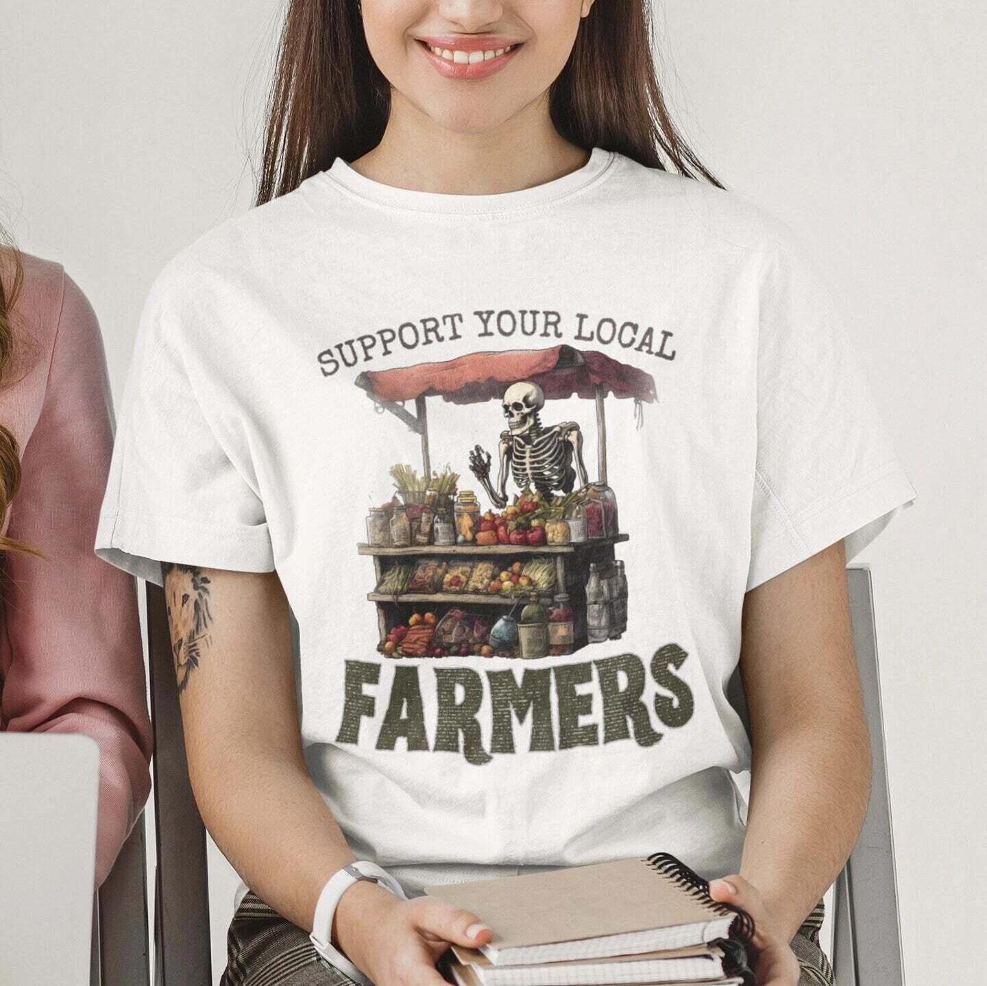 Support Your Local Farmers Market T-shirt M
