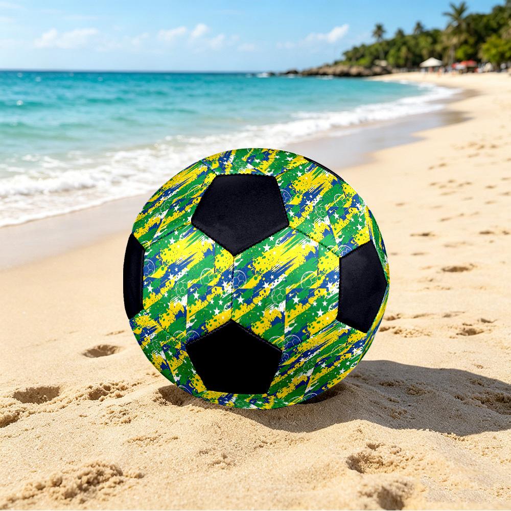 1 Stück Brasilianische Fußballstars Leichter PVC Trainingsfußball, Größe 5, Geeignet für Indoor- und Outdoor-TrainingGeschenk y60325