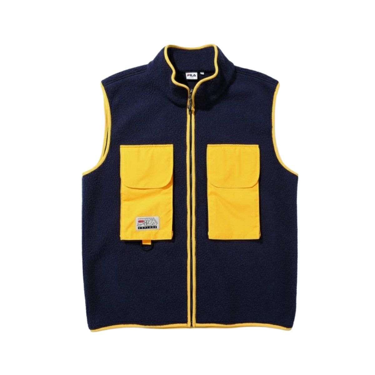 FILA Vests Unisex Marine Blue Stand Collar Moderate FS2PLD4E12X-NAY 105(XL)