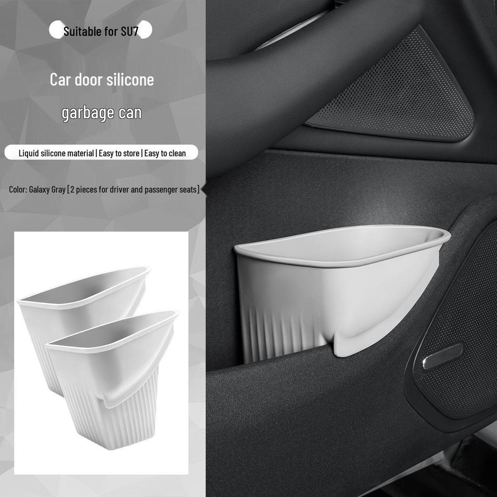 Xiaomi SU7 Auto-Mülleimer & Regenschirmhalter: Multifunktionale Silikon-Aufbewahrungsbox