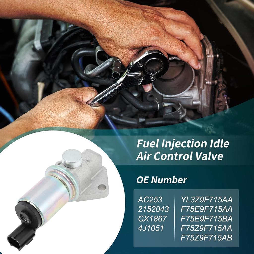 Idle Air Control Valve for Ford F-150 1997-2004 Fuel Injection Idle Air Control Valve IAC W/Gasket for Lincoln Navigator 1998-2004