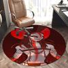 Red and White Masked Character Chair Mat - Round Carpet for Home Decor, Office Use, Bedroom, Living Room, Gift Idea0249b