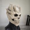 Halloween Skull Warrior Mask Scary Realistic Detailed Prop for Adults Men Women Party Masquerade Cosplay Festival Decoration