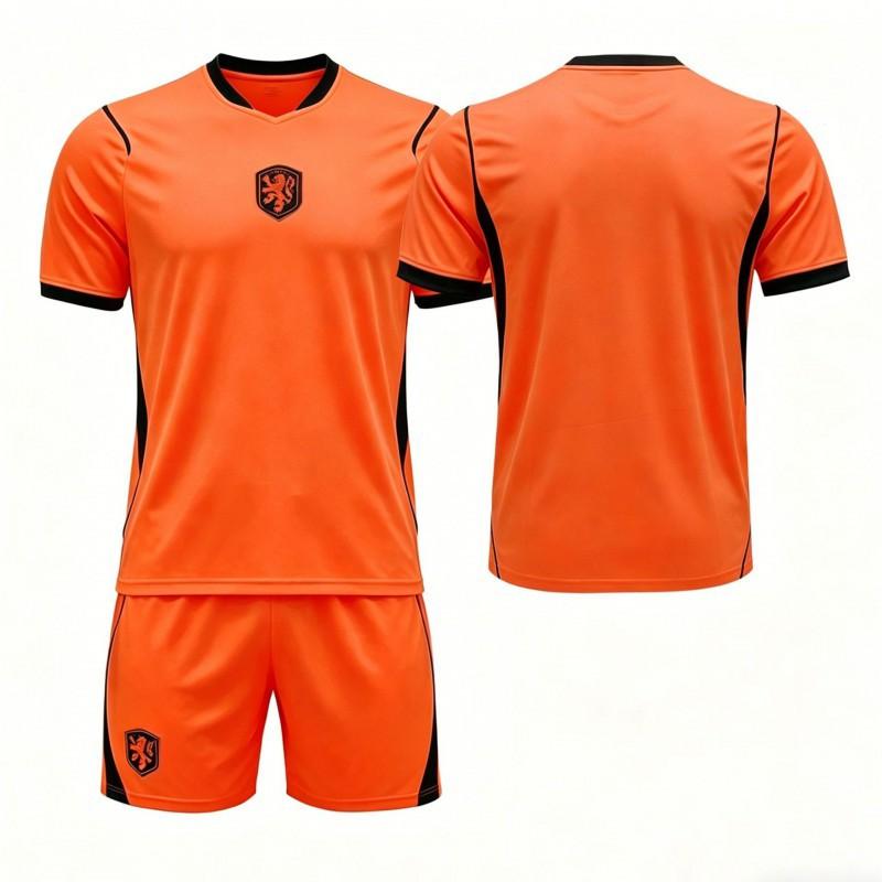 2627 World Cup National Team Netherlands Home No. 4 Van Dijk Jersey 10 Depe 21 Dejong Football Uniform Set 22#