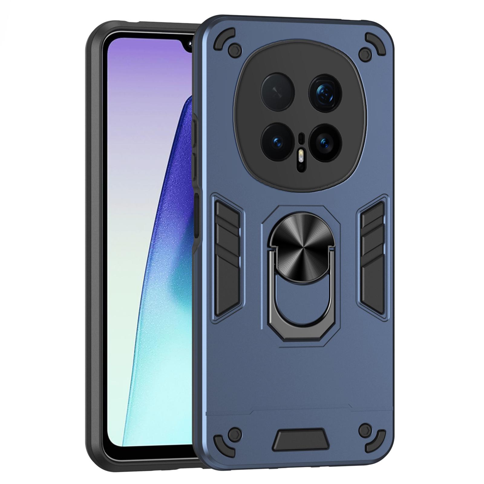 For Honor Magic8 Pro 5G Case PC + TPU Drop Defend Phone Cover with Ring Kickstand