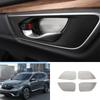 For Honda CR-V LX EX 2017-2022 Silver Steel Inner Door Handle Bowl Cover Trim