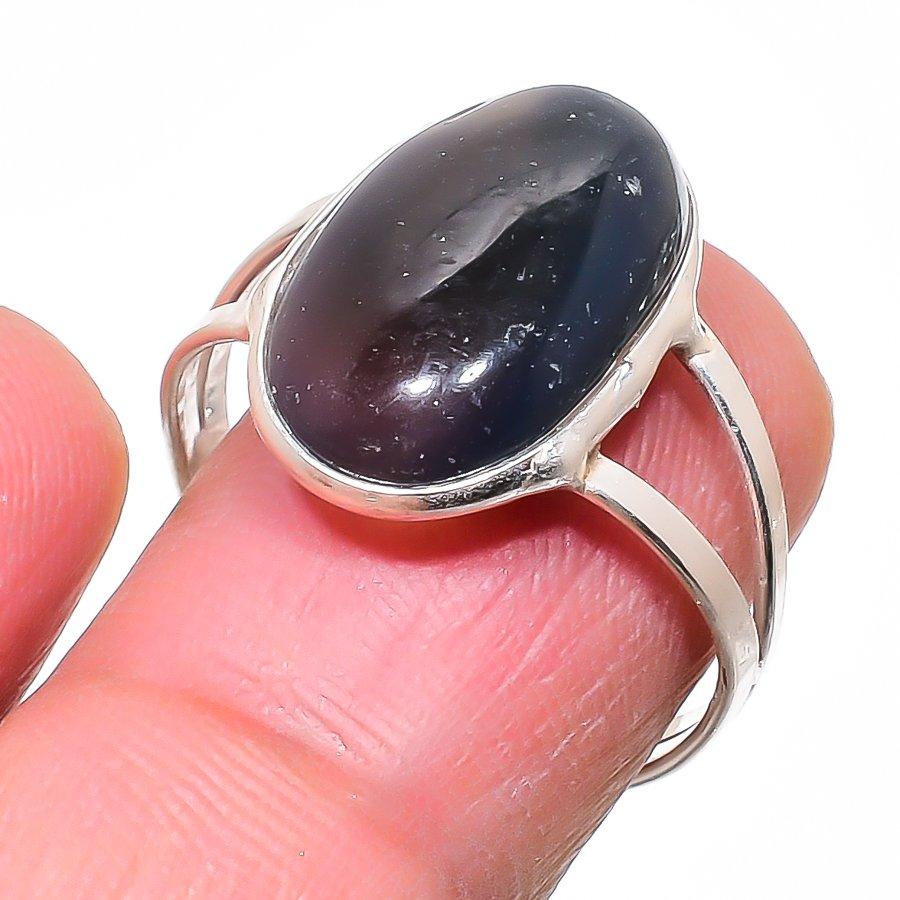 

Natural Amethyst Gemstone Handmade 925 Sterling Silver Jewelry Ring Size 7 M4D14