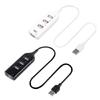 Fast Data Transfer USB Splitter 4-port USB 2.0 Hub with Plum-shaped Pocket Shape