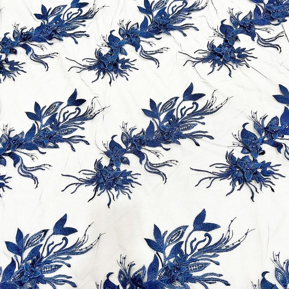 Lace Texture Embroidered Floral Patches Handmade Mesh-Backed Patches  DIY Projects