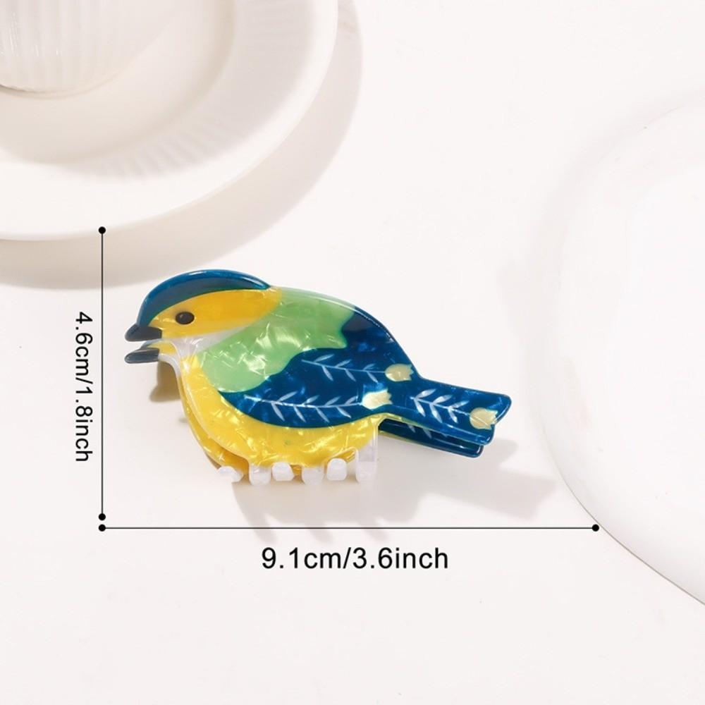 Colorful Design Hair Claw Clip Sweet Korean Style Bird Hairpin Hair Accessories  Travel Accessory