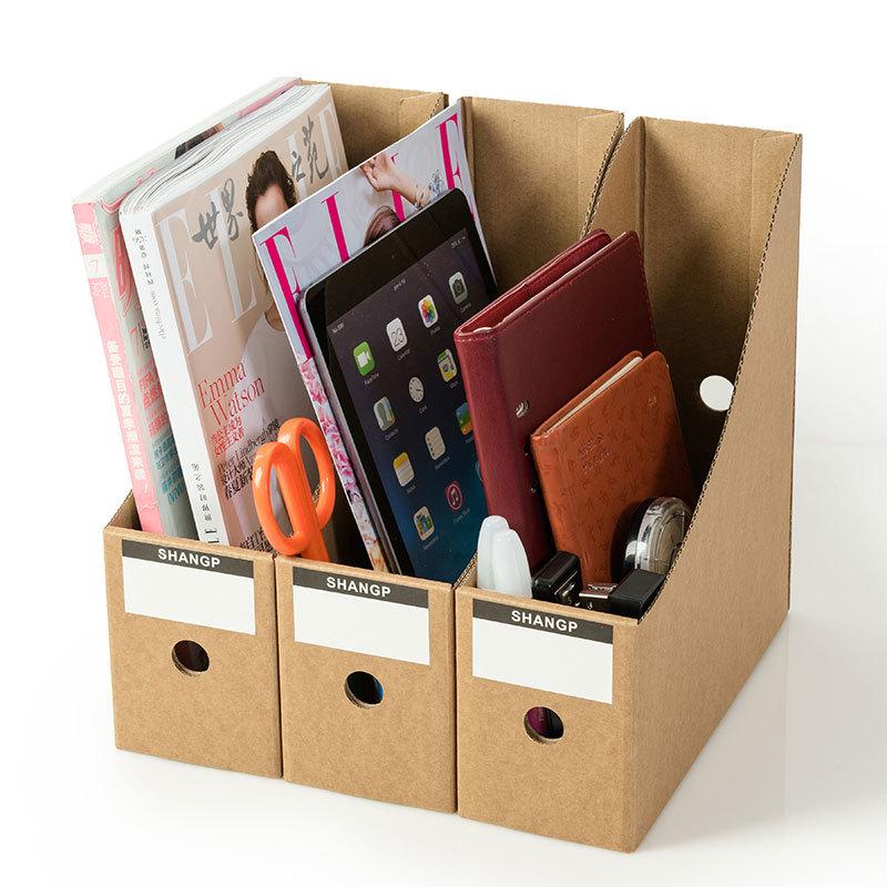 Desktop File and Book Organizer Box