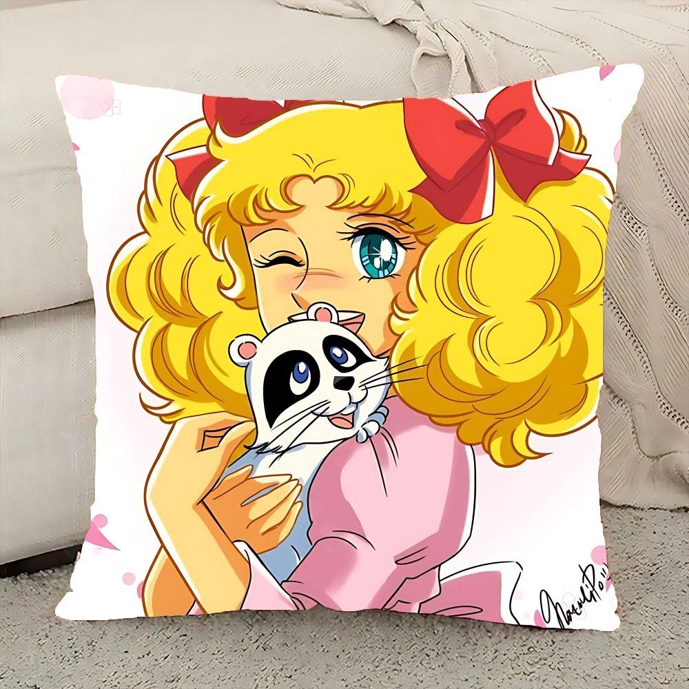Manga Candy Pillow Case Cushion Cover Polyester Pillowcase Decorative Sofa Cushion Pillowcase Home Decor