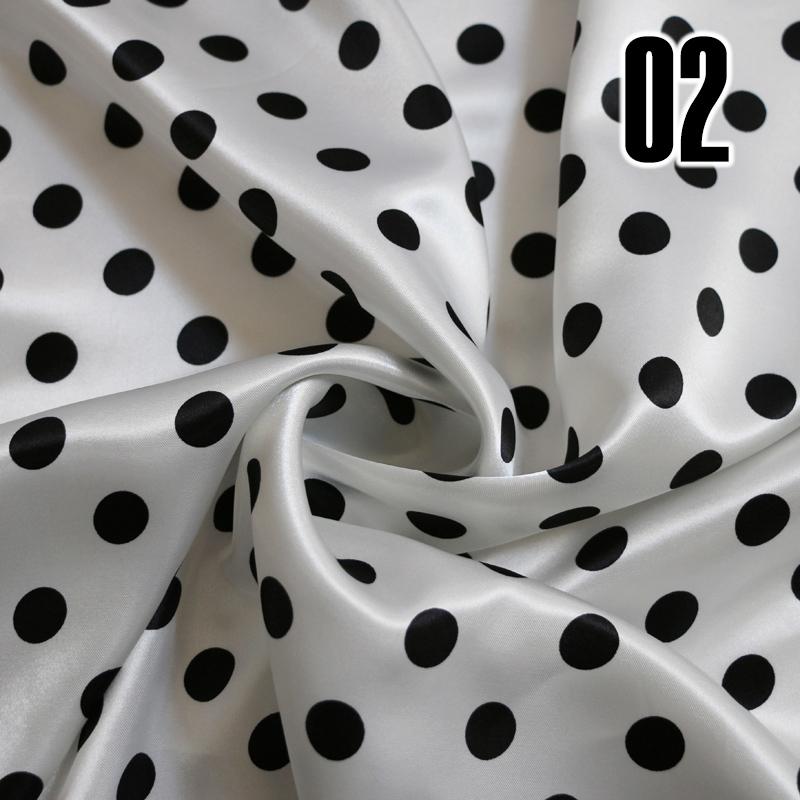 2/4/6M țesătură din satin imprimat cu buline, căptușeli pentru rochii, fabricarea de țesături, căptușeală moale, eșarfă, artizanat, cusut, accesorii de fundal 2M gray